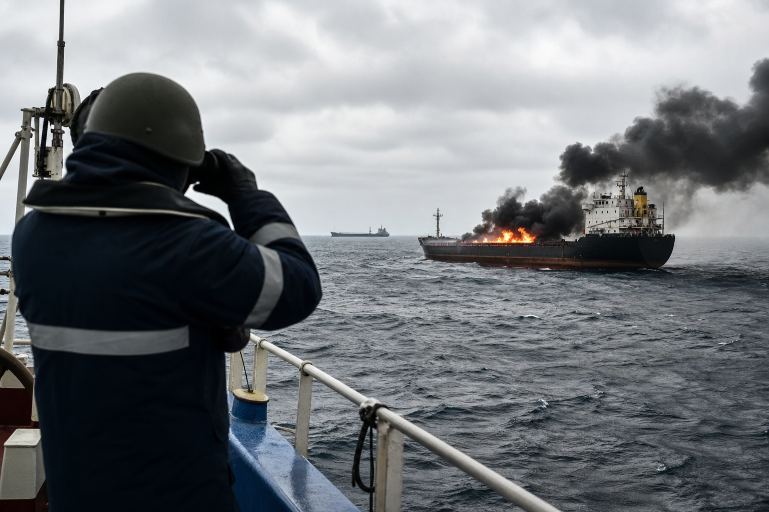 Imagen relacionada con Bulgaria investiga un ataque con drones en el mar Negro que hunde un carguero y daña otro, con atribuciones a Rusia