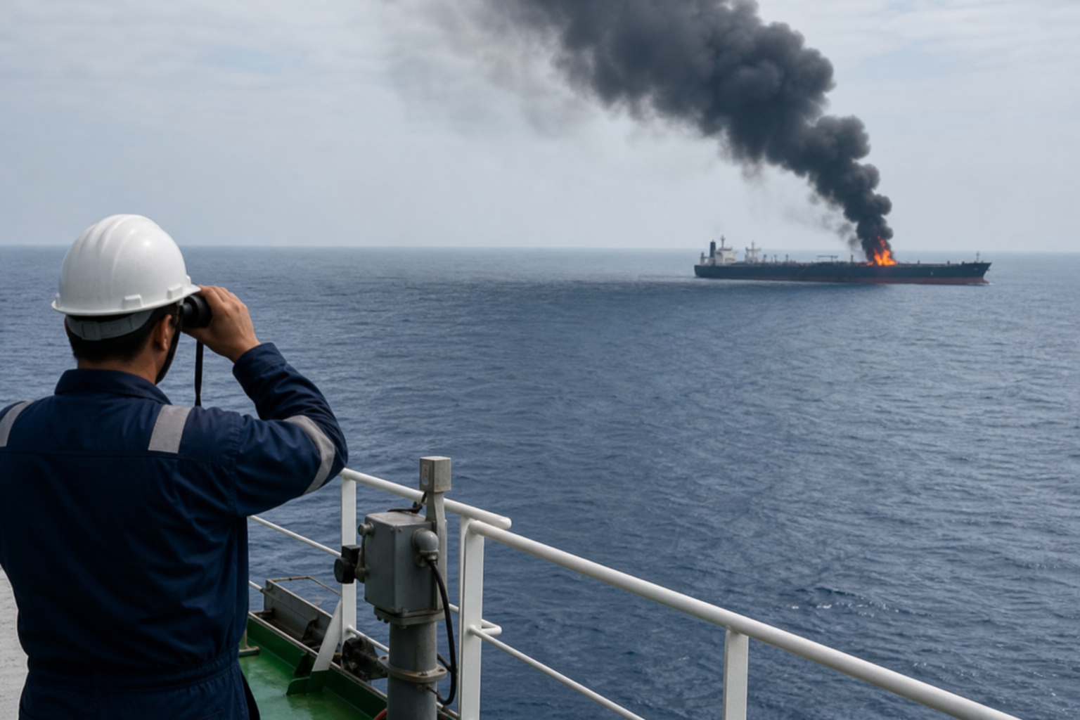 Imagen relacionada con Un petrolero choca con una mina en el estrecho de Ormuz y sufre una explosión, según medios iraníes