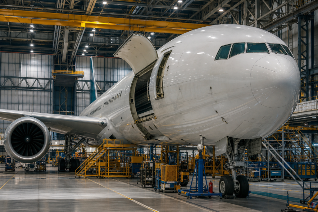 La producción del carguero Boeing 777 queda paralizada dos meses por una disputa con un proveedor